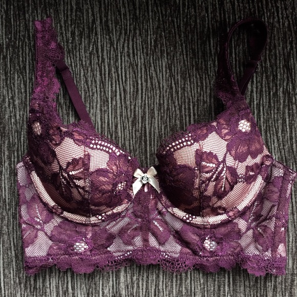 Victoria's Secret Other - Body by Victoria Secret Demi Purple Lace Bra • 32B